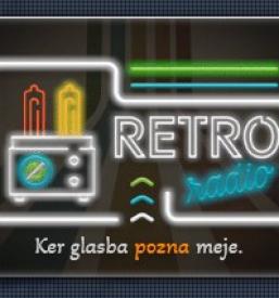 Retro radio logotip