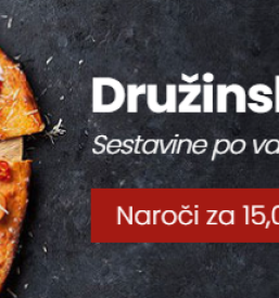 Dostava družinskih pic je možna po Ljubljani z okolico 