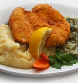 Pohan piščanec krompir