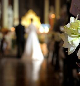 Church wedding ceremony