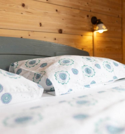 postelja v apartmaju Brina, Bohinj