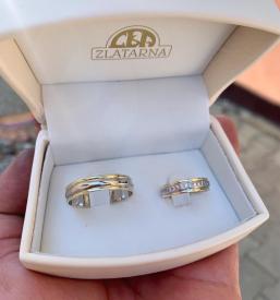 Srebrni in zlati nakit, poročni prstani Litija