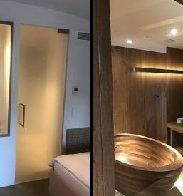 Steklena vrata iz steklarstva Murska Sobota