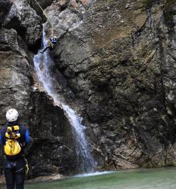 Rafting in canyoning