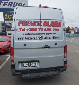 Kombi prevoz tovora Ljubljana