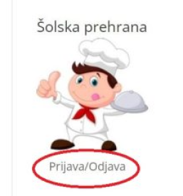 Prehrana OŠ Most na Soči