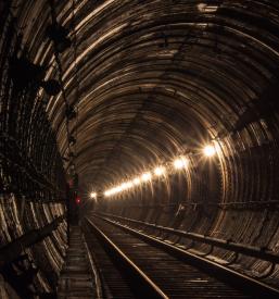 Gradbena dela v tunelu