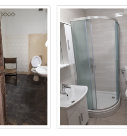 Sanitariji pred in po obnovi