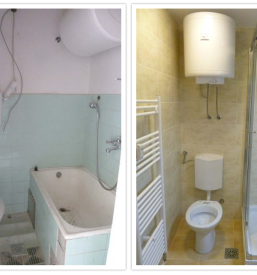 Kopalnica pred in po obnovi