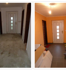 Prenova hodnika prej in potem