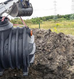 Proizvodnja čistilne naprave v Sloveniji