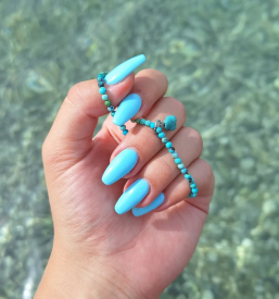 Stone and stainless steel jewelry