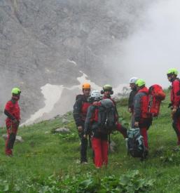 Pomoč ljudem pri gorskih nesrečah Gorenjska