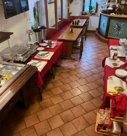 Delicious self service breakfast in Bled