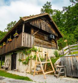 Zidanica z wellnessom na Dolenjskem