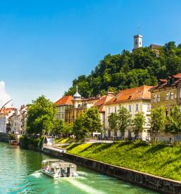 Panoramic boat trip on Ljubljanica, Slovenia