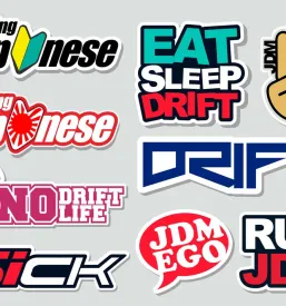 Kvaliteten tisk nalepk za motosport Slovenija