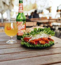 Crispy chicken burger Ljubljana