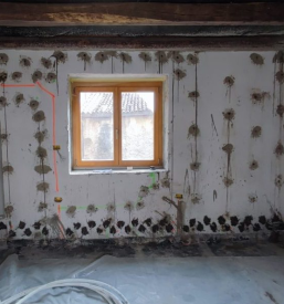 Injektiranje zidov in sten Bohinjska Bistrica, Slovenija