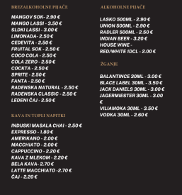 Indijska hrana Ljubljana