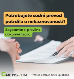 Sodni prevodi Ljubljana, Osrednja Slovenija