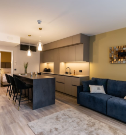 Bright modern interiors of our apartments Ljubljana