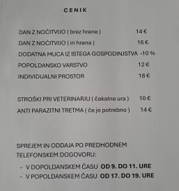 Cenik varstvo mačk