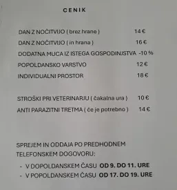 Cenik varstvo mačk