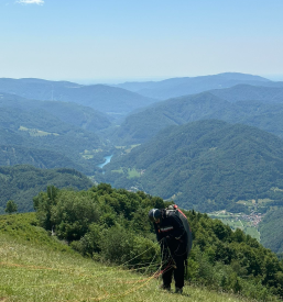 Tandemski polet z jadralnim padalom na Gorenjskem