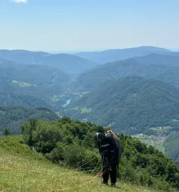Tandemski polet z jadralnim padalom na Gorenjskem