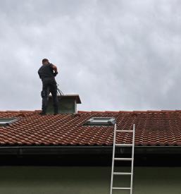 Čiščenje dimnika na Savinjskem