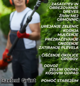 Urejanje okolice Pomurje