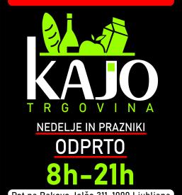 Dežurna trgovina Ljubljana, okolica centra