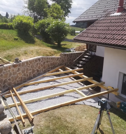 Izdelava pohodne površine iz masive Osrednja Slovenija