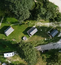Wooden glamping village Bled
