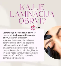 Laminacija trepalnic Osrednja Slovenija