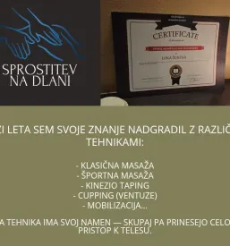Kvalitetne športne masaže Ljubljana, Kranj