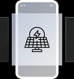 Mobilna aplikacija za enostaven nadzor porabe in proizvodnje energije iz sončne elektrarne na telefonu.