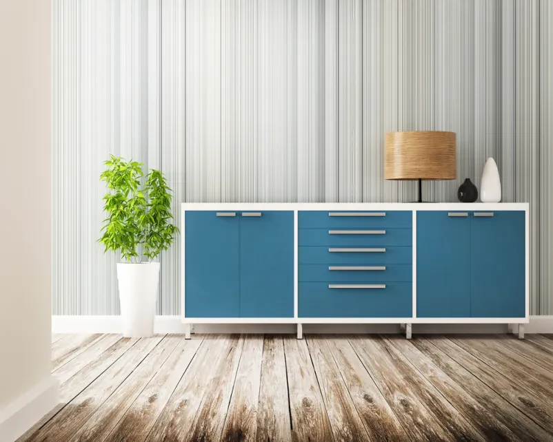Eleganten kabinet in notranja oprema Sodoben kabinet z vgrajenim pohištvom in dekoracijo. Primer kvalitetnega notranjega pohištva po meri Šoštanj, Savinjska.